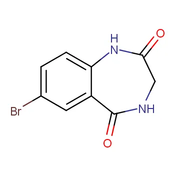 7-Bromi-3,4-dihydro-1H-bentso[e][1,4]diatsepiini-2,5-dioni Cas {{ 9}}